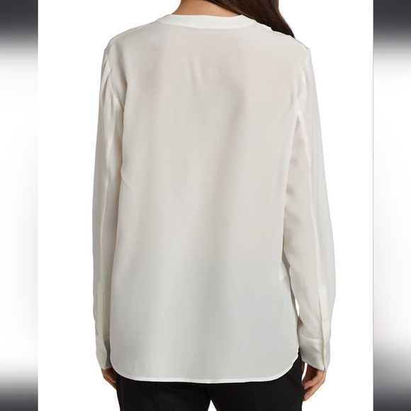 NWT$1,195 Altuzarra Amanda Swarovski Pearl Ivory Top Button Up Blouse Sz 46 (14) - Picture 3 of 11